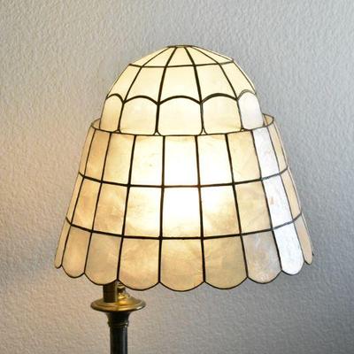 Durald Floor Lamp with Capiz Shell Lamp