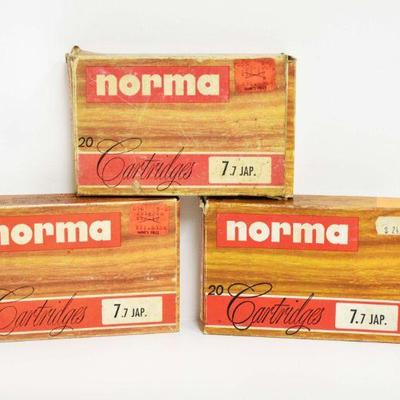 Old Stock Norma 7.7 Jap. 180 Grains Soft Tip Ammo
