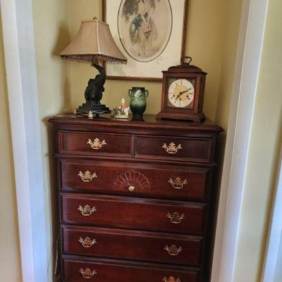 Queen Anne Style Chest of 6 Drawers, 38 1/2â€ w x 49â€ h x 18 1/2â€ d