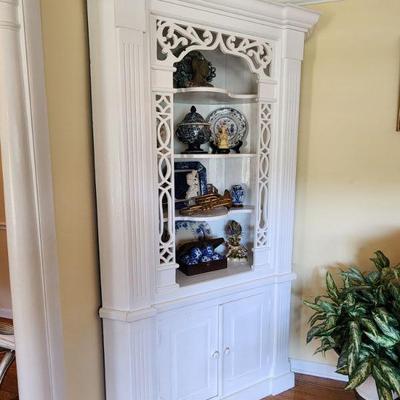Beautiful White Corner Cabinet - 49