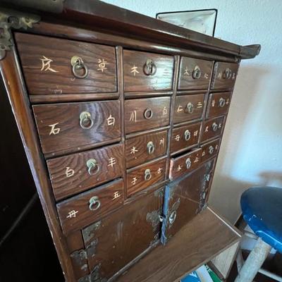 Antique Chinese spice cabinet