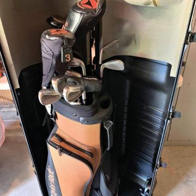 Like new golf clubs with hard case