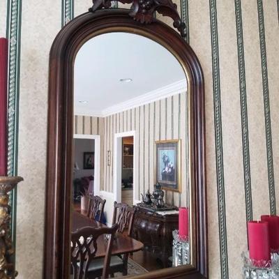 Victorian arched mirror