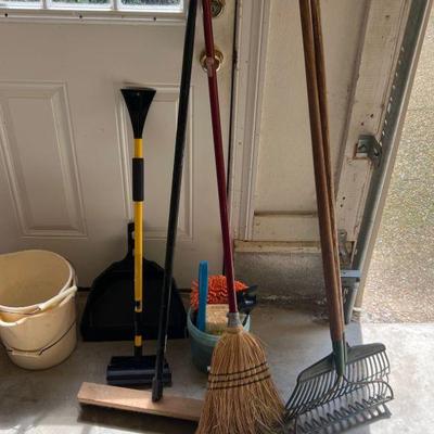 Brooms, Rakes, Buckets, Car Washing Sponges & More