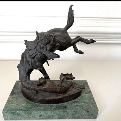 Wicked Pony after Frederic Remington Bronze Figurine