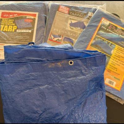 (4) Tarps - Assorted Sizes