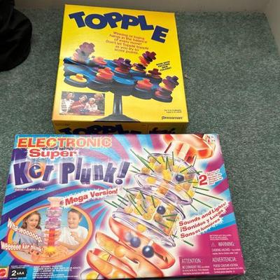 Topple and Ker Plunk Games