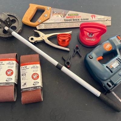 Measuring Wheel, Saw, Sanding Belts and More