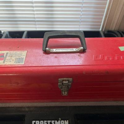 Metal Toolbox with Contents