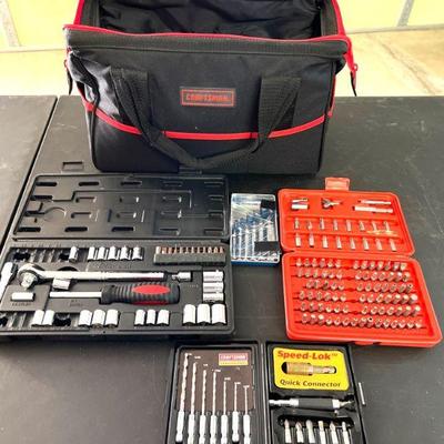 Craftsman Tool Bag with Assorted Driver Tips, Socket Set and more