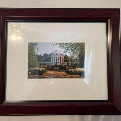 Framed University of Virginia Rotunda Building