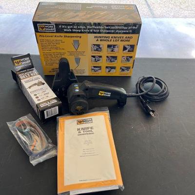 Worksharp Knife & Tool Sharpener w/ Extra Sanding Belts