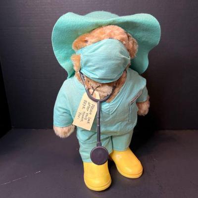 Paddington Bear Paddington MD in Scrubs Stethoscope & Mask