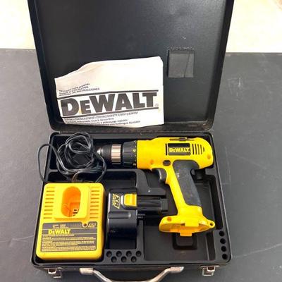 DeWalt Cordless Drill with Battery and Charger