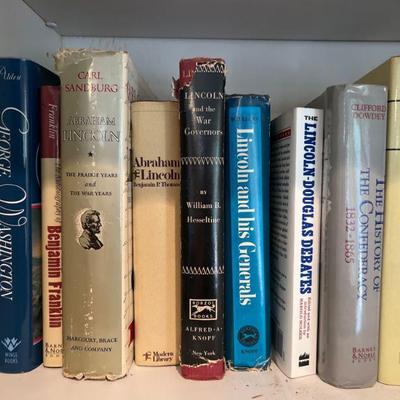 Assorted Books: George Washington, The History of Confederacy, Lincoln and More