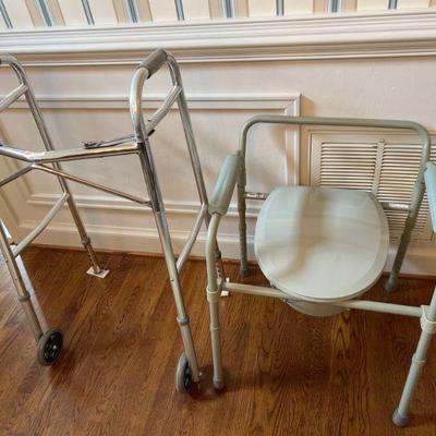 Walker and Portable Potty