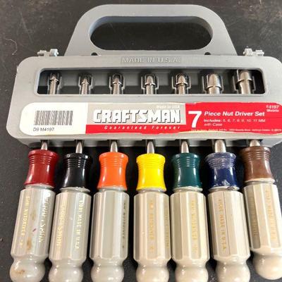 Craftsman 4197 Metric Nut Driver Set 7 pc