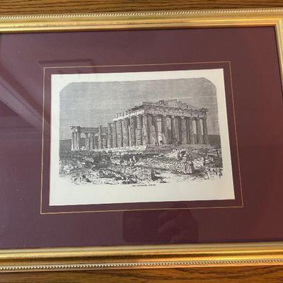 Framed & Matted Print of "The Parthenon, Athens"
