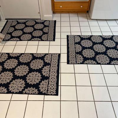 (3) Matching Area Rugs