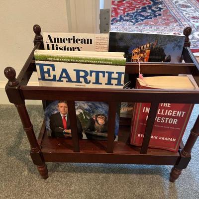 Bombay Outlet Magazine Rack w/ Magazines & Books