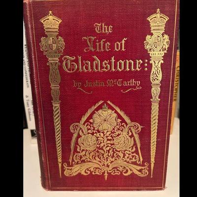 The Life of Gladstone by Justin McCarthy Handwritten Note and Signed by Author