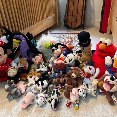 Large Lot of Stuffies - Includes Disney, Mr. Peanut and More