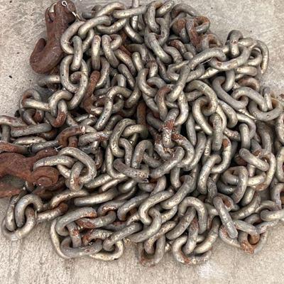 Heavy Chain with Hooks at Both Ends