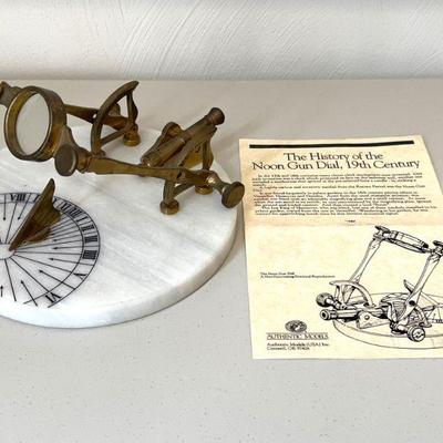 The Noon Gun Dial 19th Century Historical Reproduction