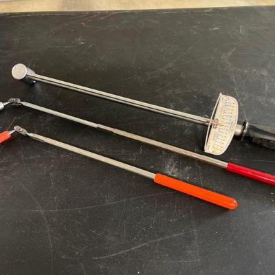 Craftsman Torque Wrench and (2) Extendable Magnets