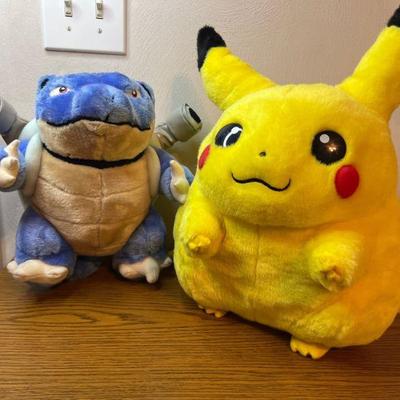 Large Pikachu and Blastoise