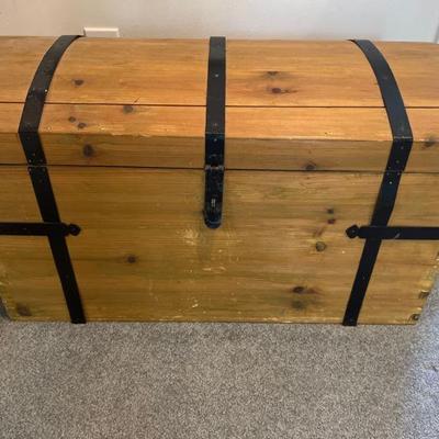 Dome Top Wood Chest