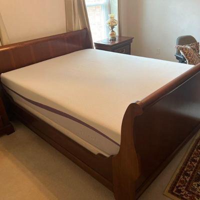 Sleigh Bed w/ PURPLE brand Mattress