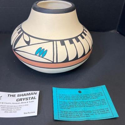 Native American Kopa Pottery - 5.5" Tall