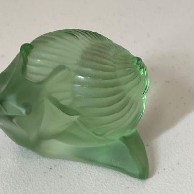 Lalique France "Helix" Green Snail
