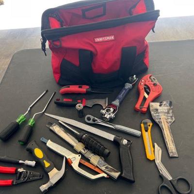 Craftsman Tool Bag with Assorted Tools