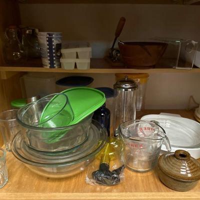 Assorted Corningware, Pyrex Bowls, Measuring Cups and More