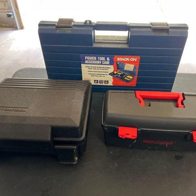 (2) Empty Tool Cases & (1) Small Tool Box