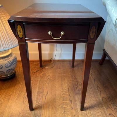 Hickory Chair Federal Style Drop Leaf Side Table