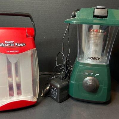 Wind Up Coleman Lantern& Energizer Weather Ready Night Light