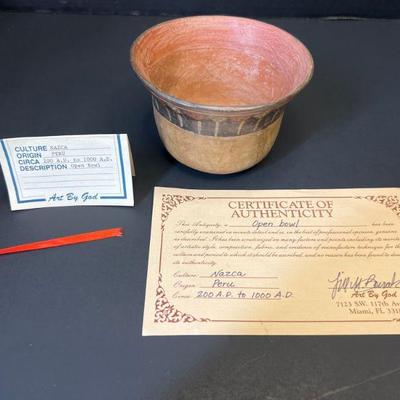 Nazca Peru Open Bowl 200 A.D. to 1000 A.D.