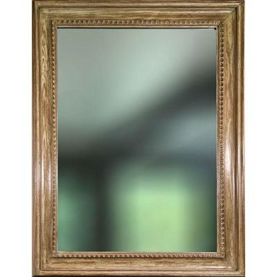 LARGE FANCY FRAME MIRROR | Pattern carved mirror. - w. 41 x h. 54 in
