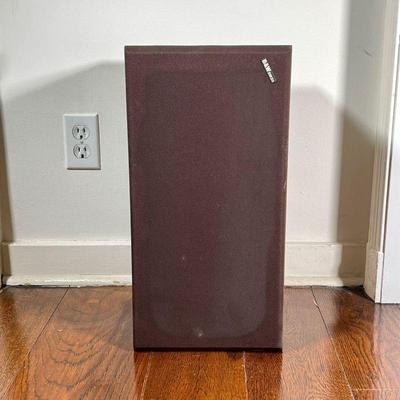 (2PC) B&W DM-23 SPEAKERS | One of two speakers shown. - l. 20 x w. 10 x h. 10 in
