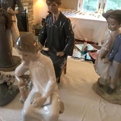 Llladro Graduate; Lladro Thinking Girl