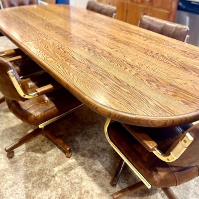 1950s laminate table with chairs for $450 for the set