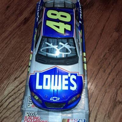 Jimmy Johnson autographed die cast model car
