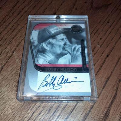 Bobby Allison autographed card
