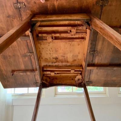 Underside of pine drop leaf