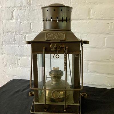 Brass Cargo Light lantern, Great Britain