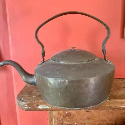 Primitive copper kettle