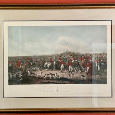 THE HUNT Lithograph 
